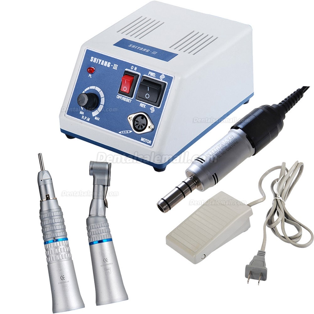 SHIYANG N3S Micro Motor S05 Handpiece Contra Straight Air Motor Compatible with Marathon